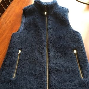 J.Crew Navy Fleece Excursion Vest